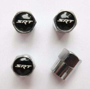 Srt Racing Black Tire Valve Caps Plus Free Extra Cap Tire Valve