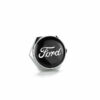 Ford Black Logo Silver License Plate Bolts