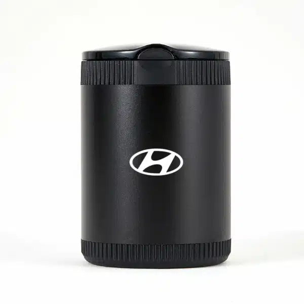 Hyundai Black Laser Engraved Portable Led Ashtray ( Large )