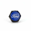 Ford Blue Logo Black License Plate Bolts