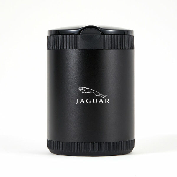 Jaguar Black Laser Engraved Portable Led Ashtray ( Large )