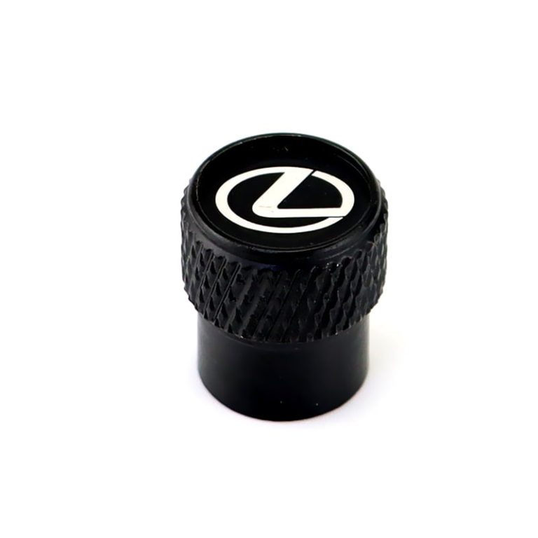 Lexus Laser Engraved on Black Tire Valve Caps Extra Spare Cap Total 5