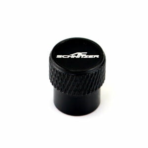 AC Schnitzer Laser Engraved on Black Tire Valve Caps