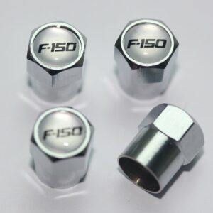 Ford F-150 Silver Tire Valve Caps