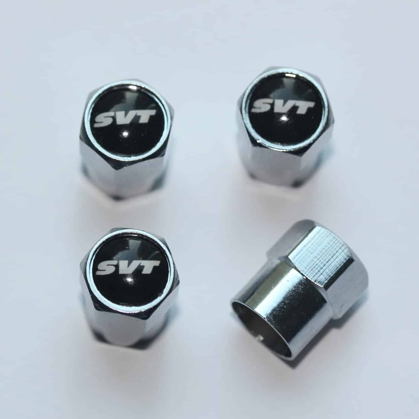 Ford SVT Black Tire Valve Caps – Plus Free Extra Cap