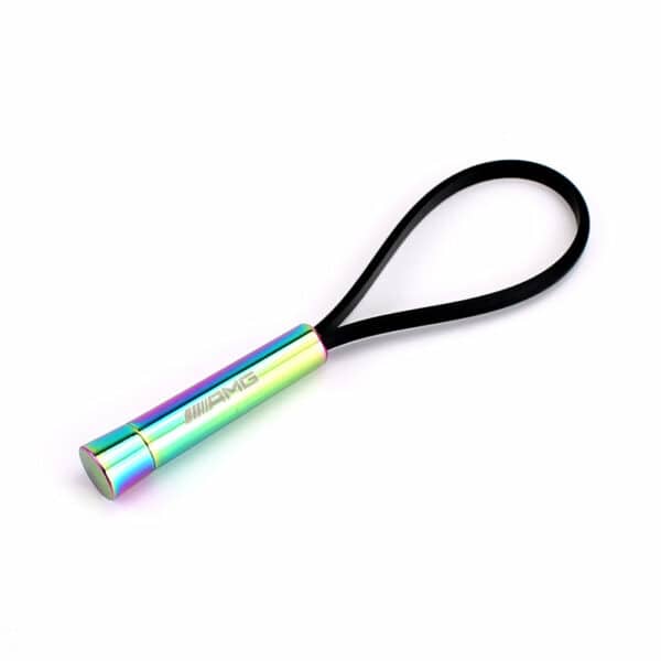 AMG Iridescent Metal Laser Engraved Keychain