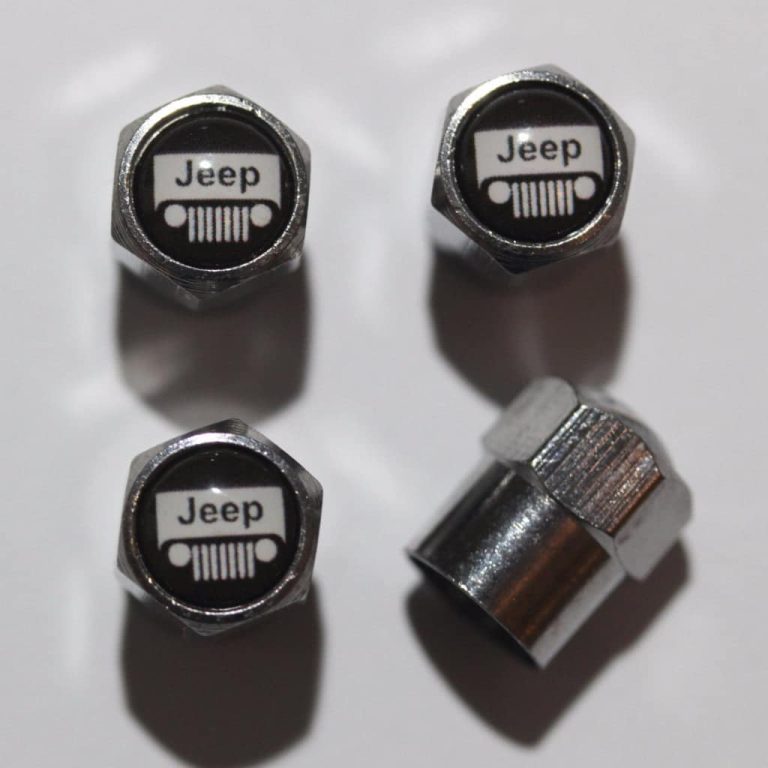 Jeep Grilled Black Tire Valve Stem Caps Plus Free Extra Cap Tire