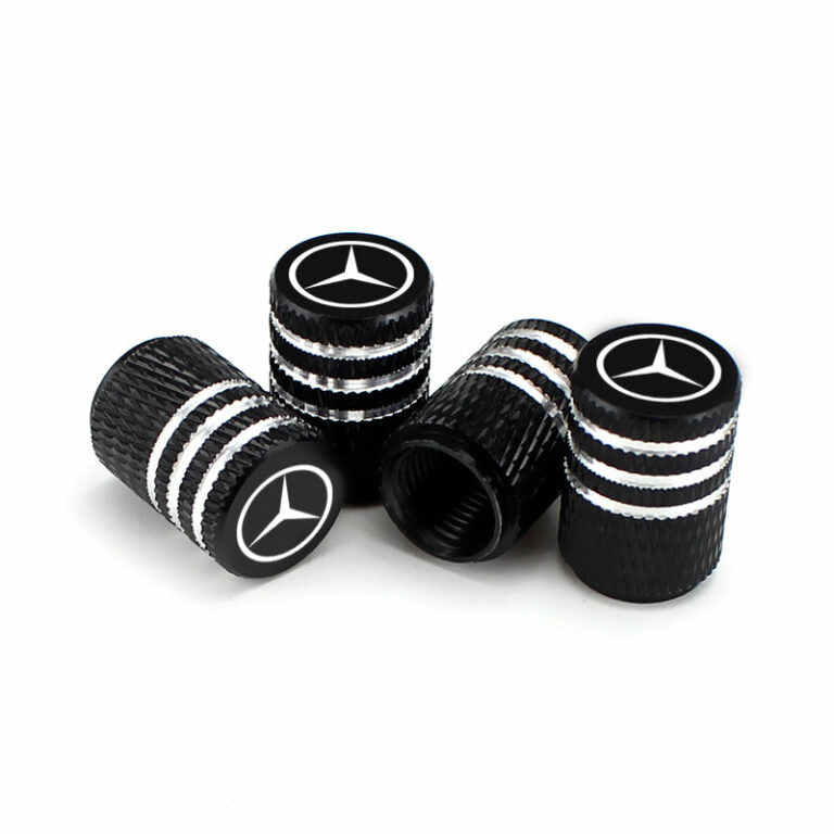 Mercedes Benz Black Laser Engraved Tire Valve Caps – Extra Spare Cap ...