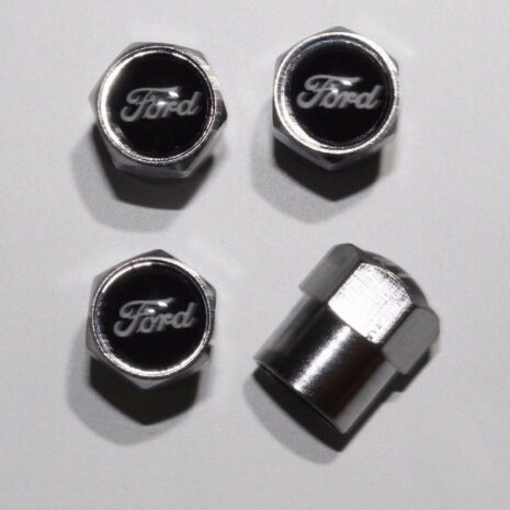 Ford Black Tire Valve Caps