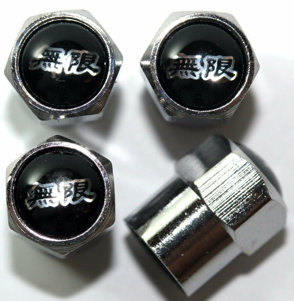 Mugen Racing Tire Valve Caps Plus Free Extra Cap Tire Valve Caps