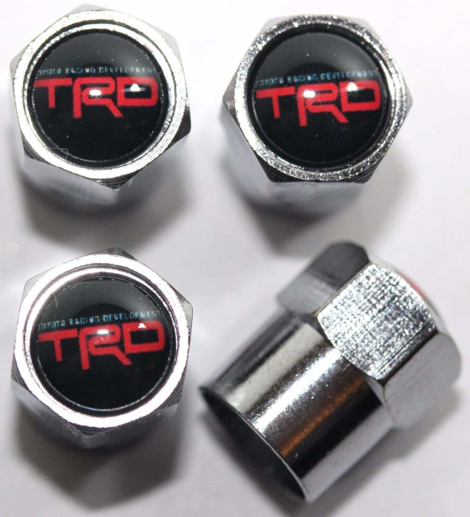 TRD Black Tire Valve Caps – Plus Free Extra Cap