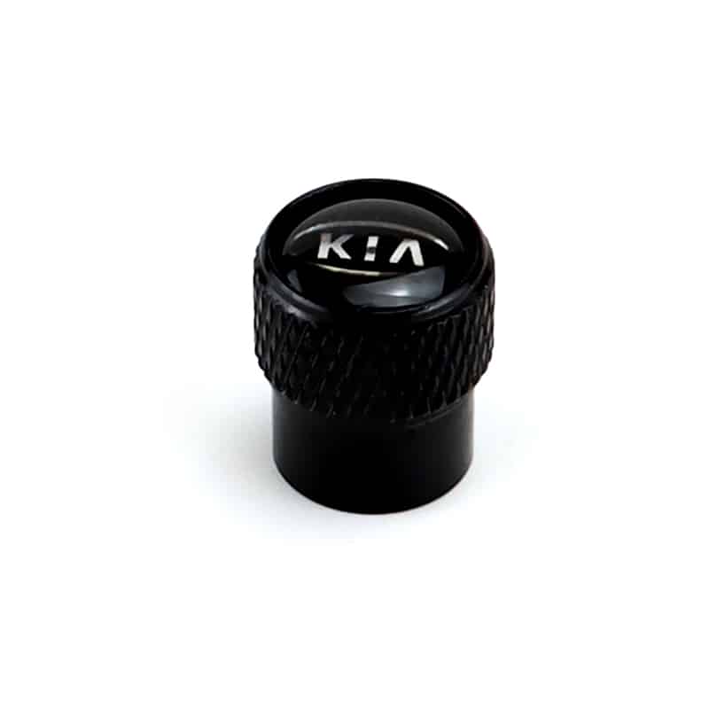 Kia Aluminum Tire Valve Caps Extra Spare Cap Total 5 Caps