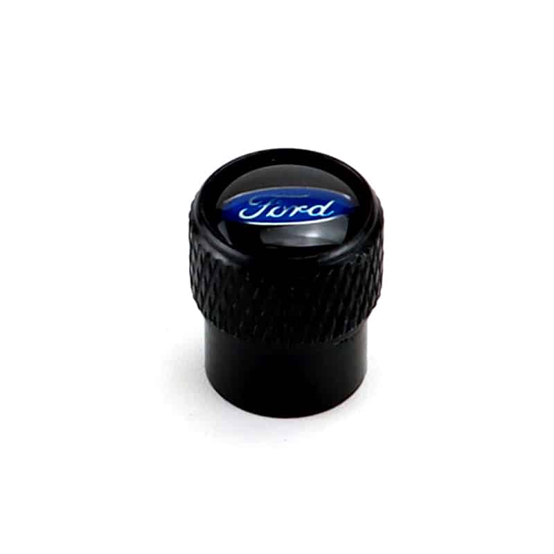 Ford SVT Logo Tire Stem Valve Caps – Black (Set Of 4)